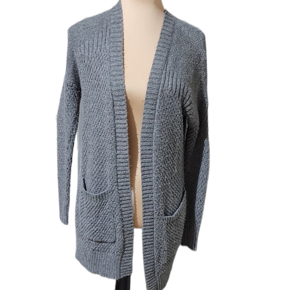 Women's American eagle super soft warm gray cardigan sweater size XS